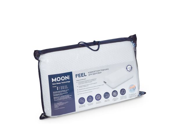 Анатомическая подушка FEEL MOON 2000 цвет белый (фото 173258)