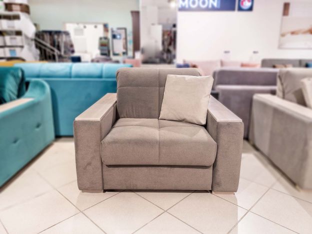 Кресло-кровать MOON 107 цвет бежевый,коричневый (фото 173861)