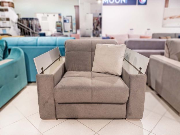 Кресло-кровать MOON 107 цвет бежевый,коричневый (фото 173862)