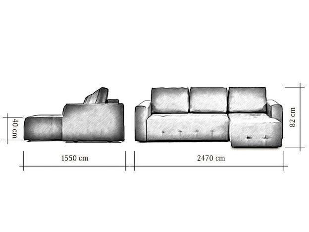 Угловой диван Хэнк цвет зеленый (фото 175911)