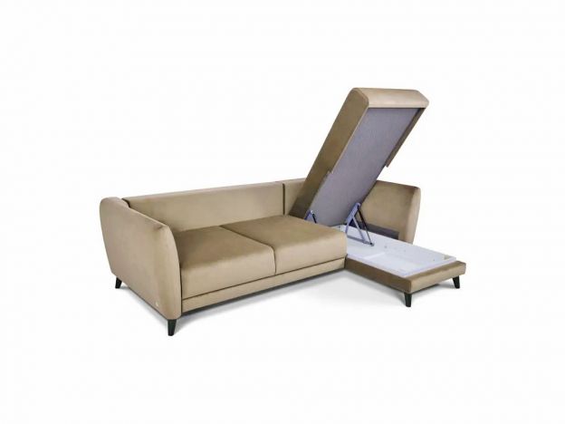 Угловой диван Фабьен цвет бежевый (фото 179932)