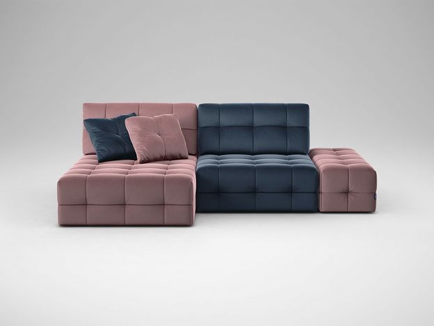 Угловой диван MOON 160 цвет синий,розовый,пестрый (фото 182631)