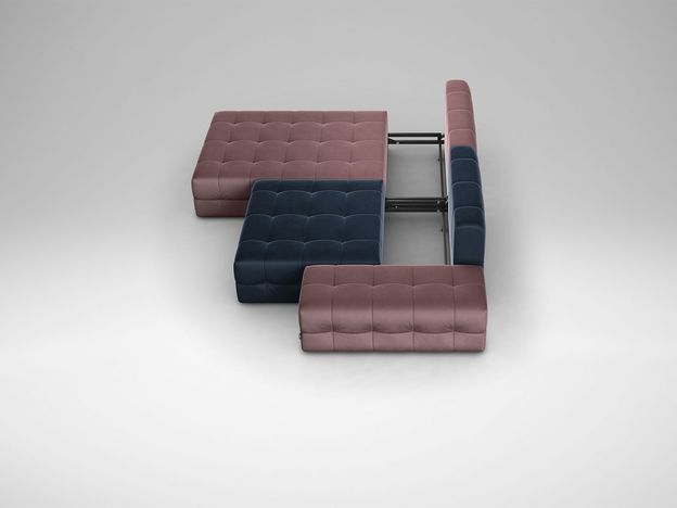 Угловой диван MOON 160 цвет синий,розовый,пестрый (фото 182632)