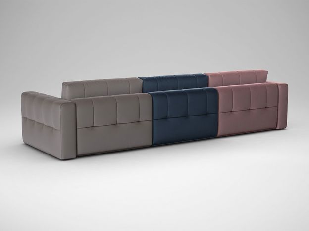 Угловой диван MOON 160 цвет синий,розовый,пестрый (фото 182663)