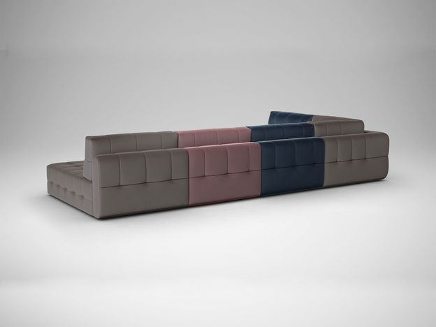 Угловой диван MOON 160 цвет синий,розовый,пестрый (фото 182747)