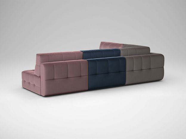 Угловой диван MOON 160 цвет синий,розовый,пестрый (фото 182777)