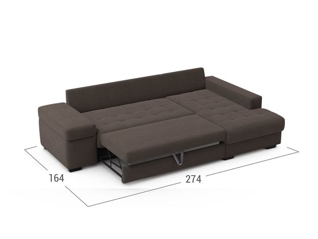 Угловой диван MOON 107 цвет коричневый (фото 184226)