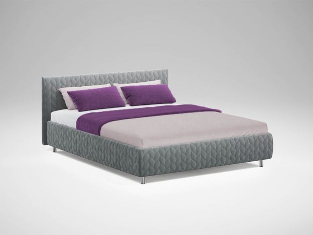 Кровать с подъемным механизмом MOON 1162 Persia цвет серый