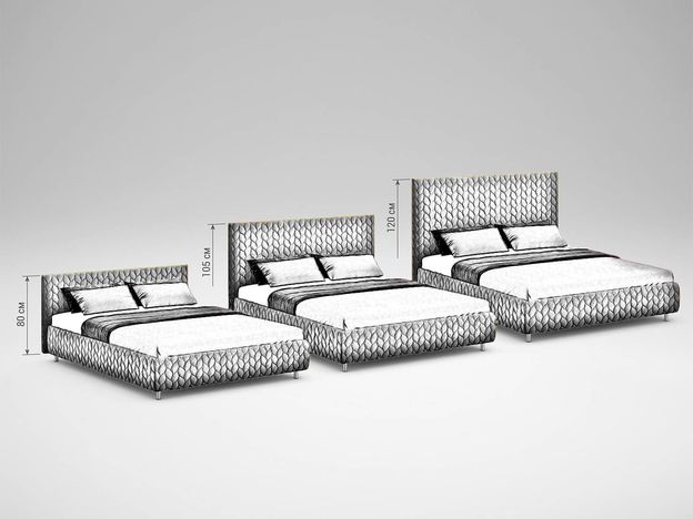 Кровать с подъемным механизмом MOON 1162 Persia цвет серый (фото 185355)