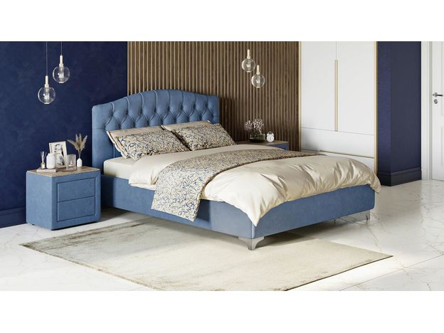 Кровать с подъемным механизмом MOON 1157 цвет синий,сиреневый,голубой (фото 165202)