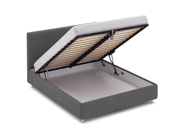 Кровать с подъемным механизмом MOON 1156 Arona цвет серый (фото 186652) Кровать с подъемным механизмом MOON 1156 Arona цвет серый (фото 186652)