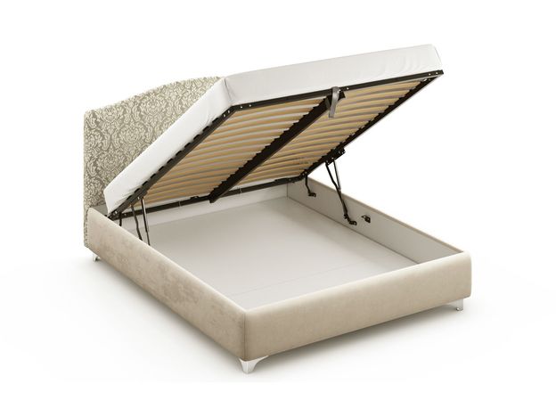 Кровать с подъемным механизмом MOON 1158 цвет бежевый (фото 187115) Кровать с подъемным механизмом MOON 1158 цвет бежевый (фото 187115)