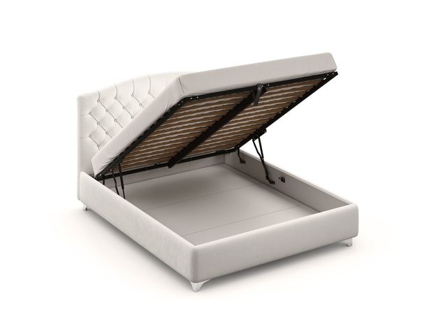 Кровать с подъемным механизмом MOON 1157 цвет бежевый,коричневый (фото 187516)