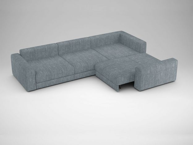 Угловой диван MOON 007 цвет серый (фото 191031)