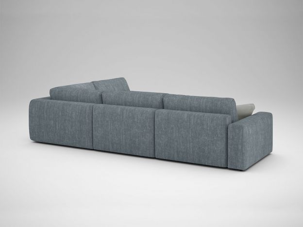 Угловой диван MOON 007 цвет серый (фото 191034)