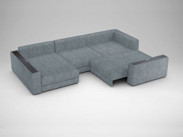 Угловой диван MOON 007 цвет серый (фото 191070)