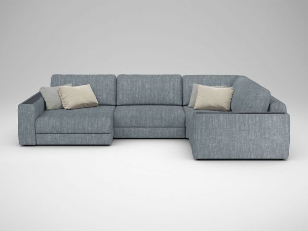 Угловой диван MOON 007 цвет серый (фото 191072)