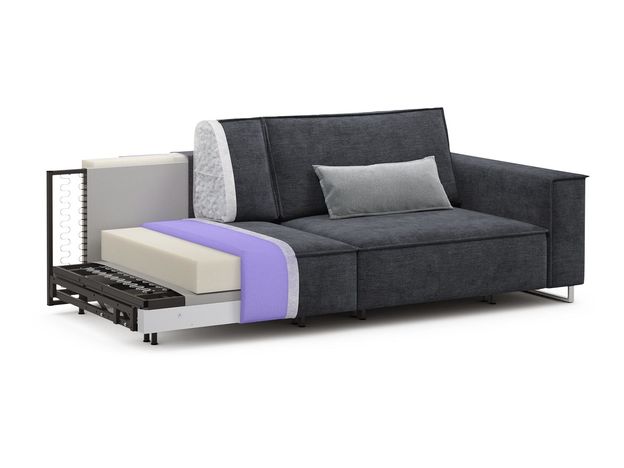 Диван MOON 005 цвет черный,серый (фото 191584)