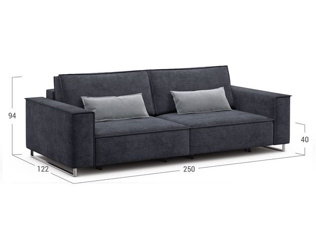 Диван MOON 005 цвет черный,серый (фото 191574)