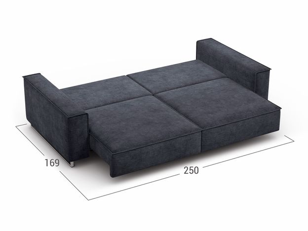 Диван MOON 005 цвет черный,серый (фото 191575)