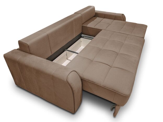 Угловой диван Кембридж цвет коричневый (фото 194248)