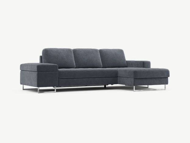 Угловой диван MOON 117 цвет серый  (код 146476)