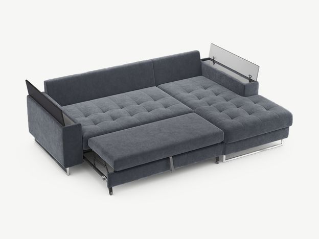 Угловой диван MOON 117 цвет серый (фото 194476)