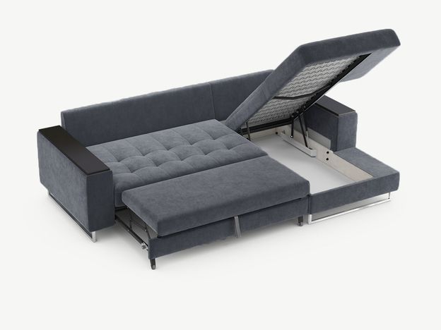 Угловой диван MOON 117 цвет серый (фото 194477)