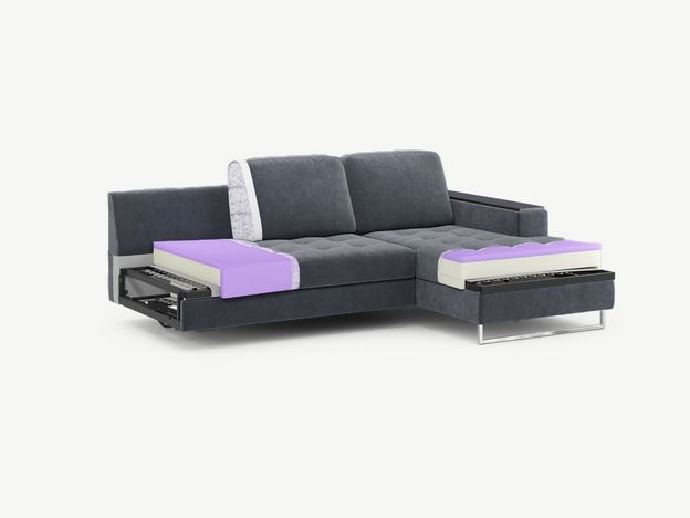 Угловой диван MOON 117 цвет серый (фото 194481)