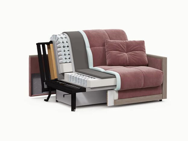 Диван MOON 015 цвет розовый (фото 194667)