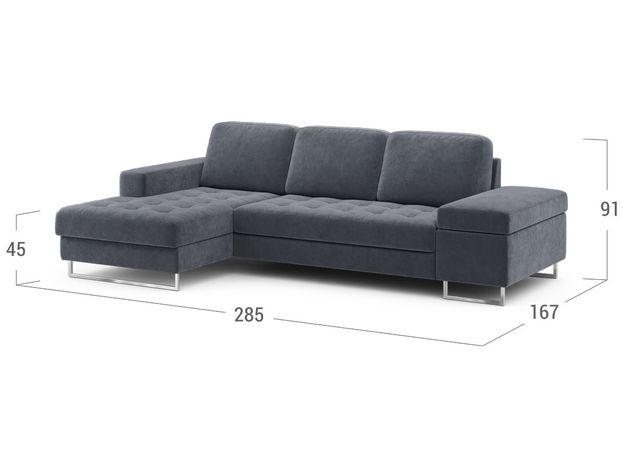 Угловой диван MOON 117 цвет серый (фото 194438) Угловой диван MOON 117 цвет серый (фото 194438)