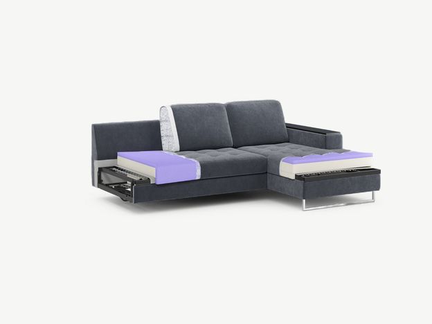 Угловой диван MOON 117 цвет серый (фото 194420)