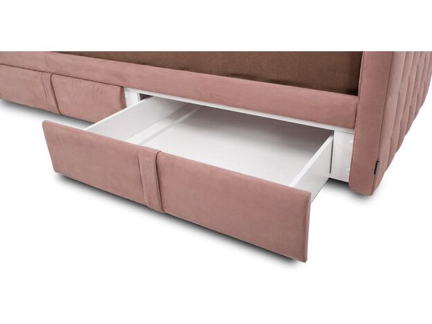 Кровать-тахта с подъемным механизмом Лакко nest BOX цвет красный,розовый (фото 129926)