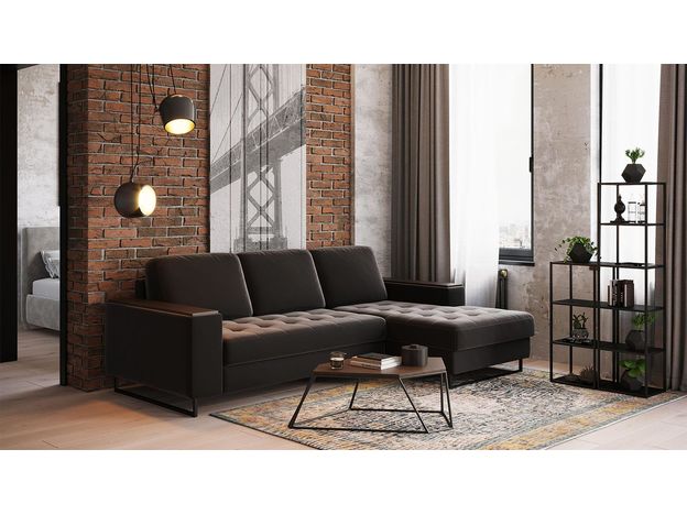 Угловой диван MOON 117 цвет серый (фото 194487) Угловой диван MOON 117 цвет серый (фото 194487)