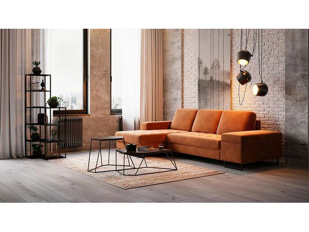 Угловой диван MOON 117 цвет коричневый (фото 194643)