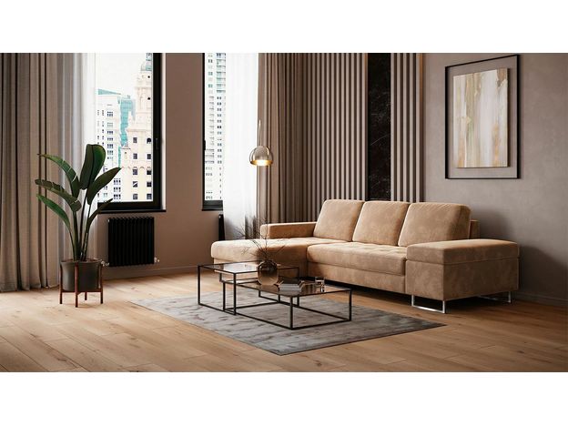 Угловой диван MOON 117 цвет коричневый (фото 194641)