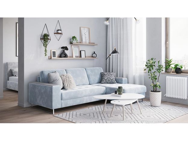 Угловой диван MOON 117 цвет серый (фото 194486)