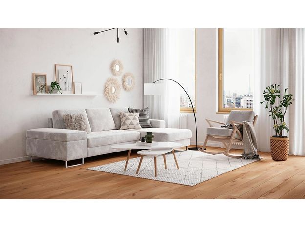 Угловой диван MOON 117 цвет серый (фото 194426)