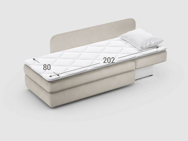 Диван кушетка MOON 074 цвет бежевый (фото 195367)