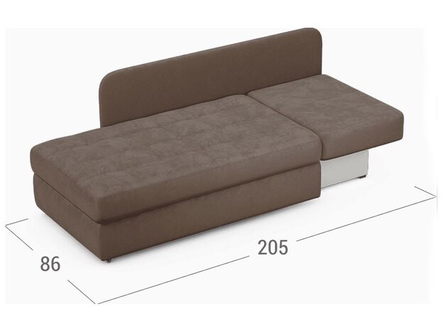 Диван кушетка MOON 074 цвет коричневый (фото 195470)