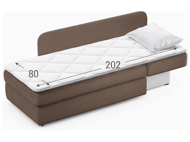 Диван кушетка MOON 074 цвет коричневый (фото 195487)