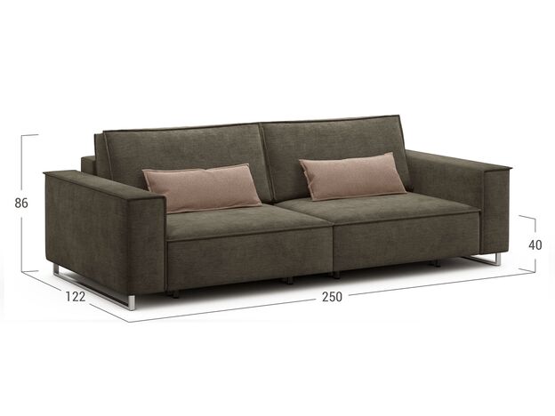 Диван MOON 005 цвет коричневый (фото 196574)