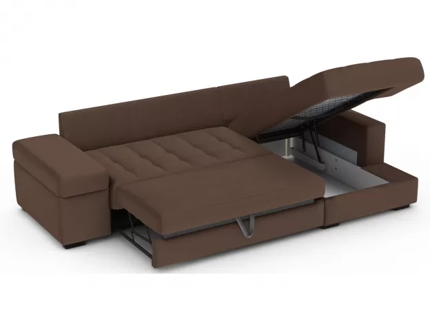 Угловой диван MOON 107 цвет коричневый (фото 197673)