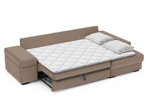 Угловой диван MOON 107 цвет бежевый,коричневый (фото 197707)