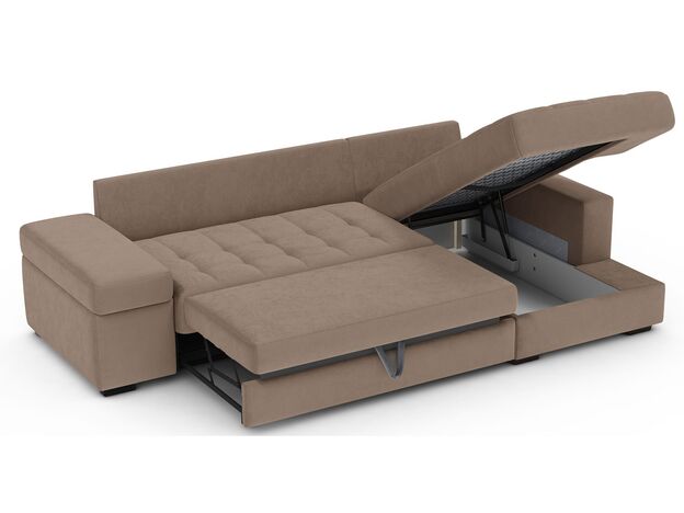 Угловой диван MOON 107 цвет бежевый,коричневый (фото 197708)