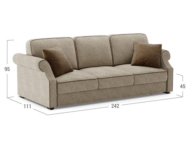 Диван MOON 112 цвет бежевый,коричневый (фото 17914)