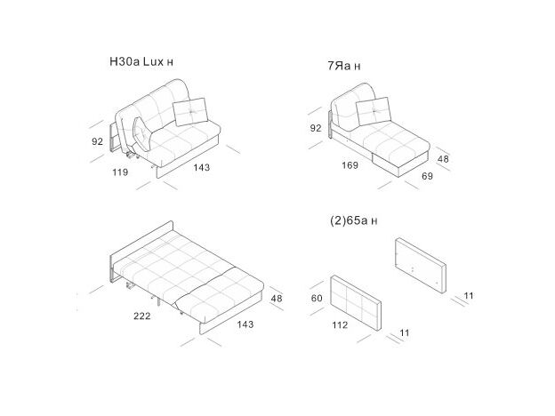 Угловой диван MOON 015 цвет зеленый (фото 78503)