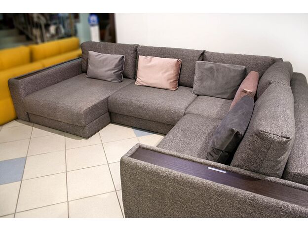 Угловой диван MOON 007 цвет коричневый (фото 107037)