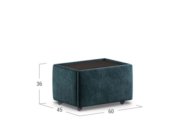 Прикроватная тумба MOON 1009 цвет зеленый (фото 129718)