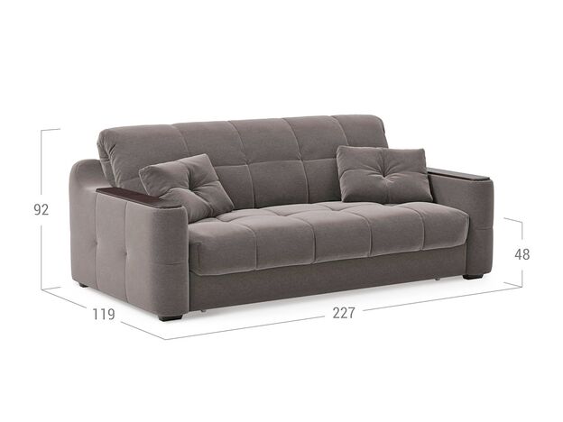 Диван MOON 116 цвет коричневый,серый (фото 136693)